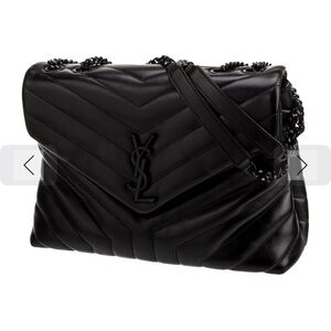 Saint Laurent black on black Lou 
Wore twice 
And refurbished it to sell it